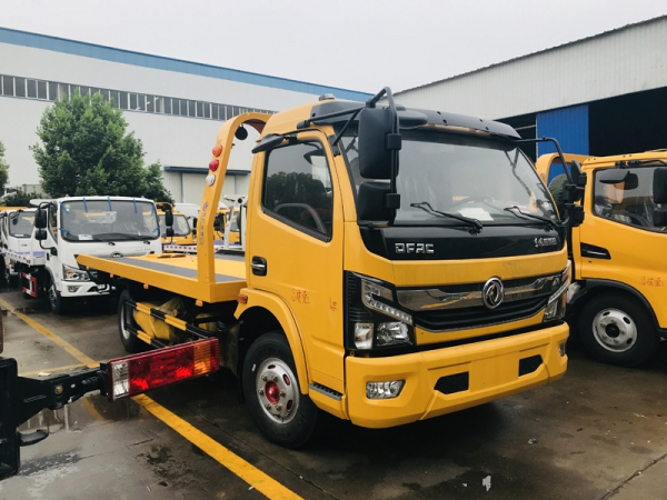 國六東風(fēng)凱普特一拖二清障車(黃牌)