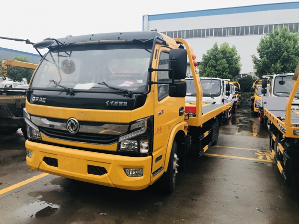 國六東風(fēng)凱普特一拖二清障車(黃牌)