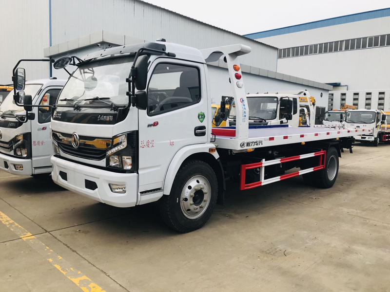 國六東風(fēng)凱普特一拖二清障車(黃牌)