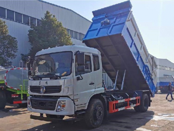 國六東風(fēng)153壓縮對(duì)接翼展自卸垃圾車