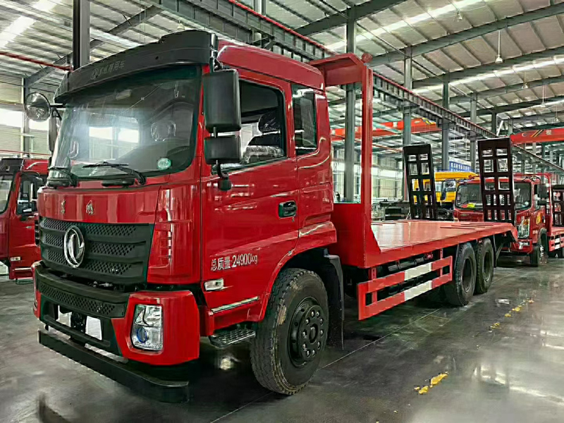 東風D17國五后八輪平板拖車