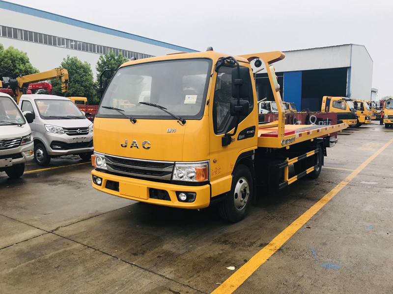 國六江淮康玲藍(lán)牌一拖二清障車